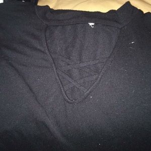 Black thigh length dress